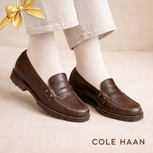 Cole Haan Leather Loafers Brown 7.5B